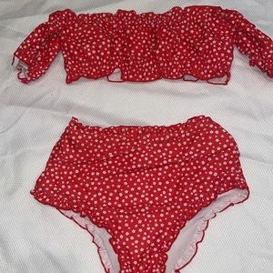 flower bathing suit